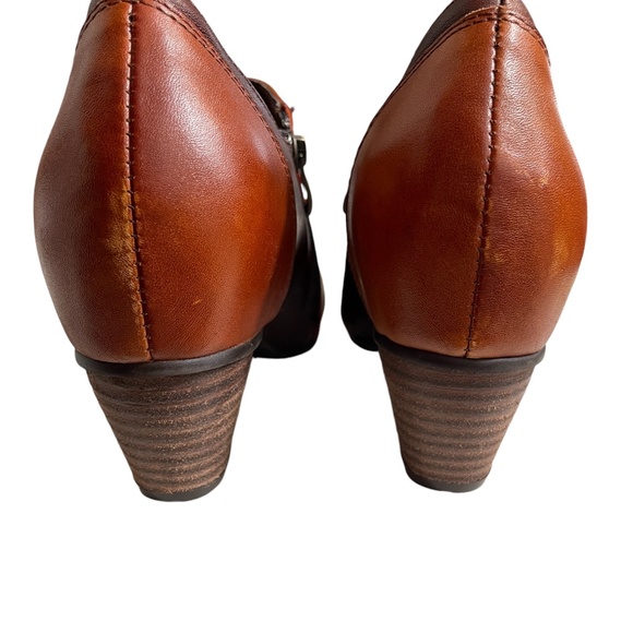 L’Artiste 40 Spring Step All Leather New Two Tone Brown Leather Heeled Boots - - Picture 5 of 8